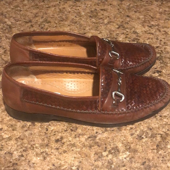 Mezlan Men’s Leather Woven Bit Loafer Size 10 - Picture 3 of 8